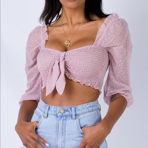 Princess Polly Bridger Pink Top